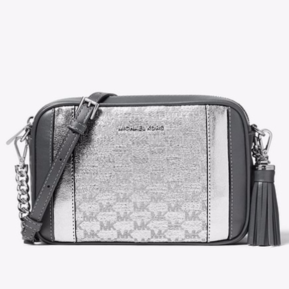 michael kors ginny medium logo crossbody